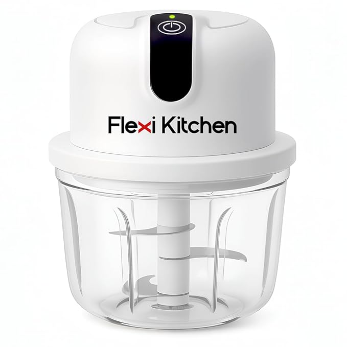 Mini Electric Food Chopper – One Touch Vegetable Cutter